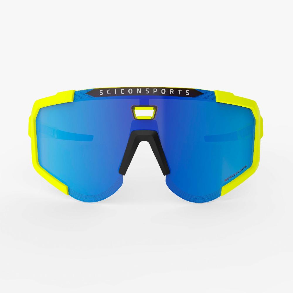 Scicon Occhiali Sportivi Aeroscope Giallo Fluo/Blu Negozio