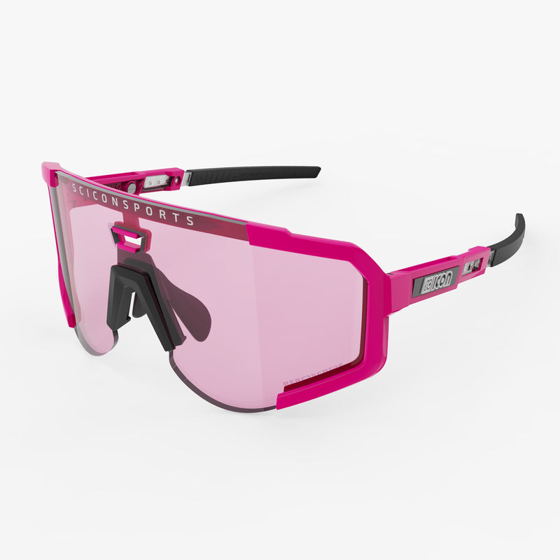 Scicon Occhiali Sportivi Aeroscope Rosa Fluo/Blu Moda