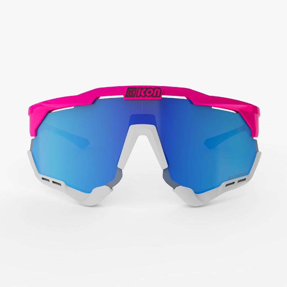 Scicon Aeroshade XL Occhiali Ciclismo Rosa Fluo/Blu 2025