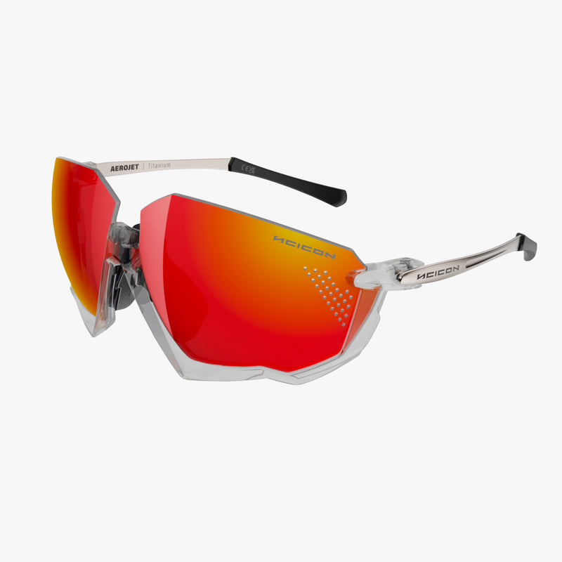 Scicon Aerojet Occhiali Ciclismo Cristallo/Rosso