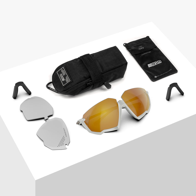 Scicon Aerojet Occhiali Ciclismo Bianco/Bronzo Soddisfazione Garantita