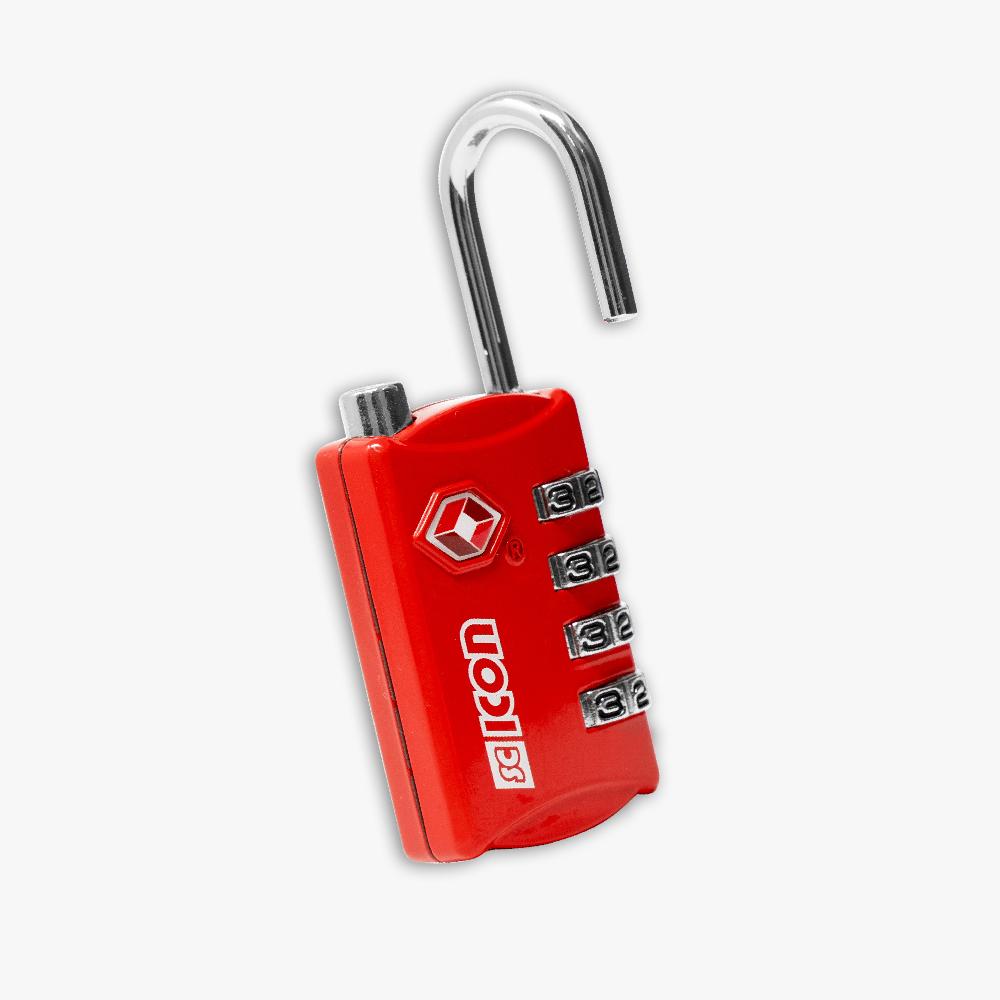Scicon Lucchetto a combinazione Rosso Prezzo Ridotto