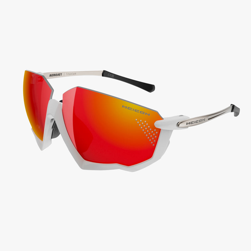 Scicon Aerojet Occhiali Ciclismo Bianco/Rosso