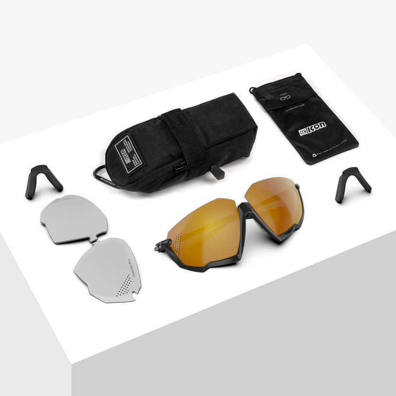 Scicon Aerojet Occhiali Ciclismo Nero/Bronzo Nuova