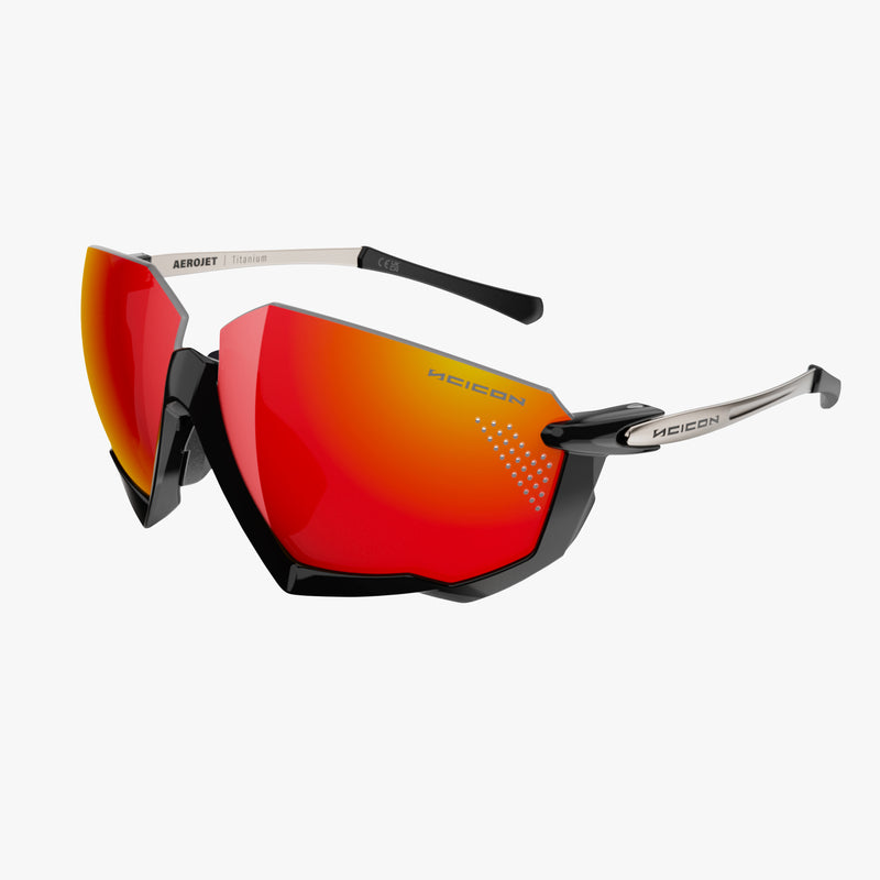 Scicon Aerojet Occhiali Ciclismo Nero/Rosso