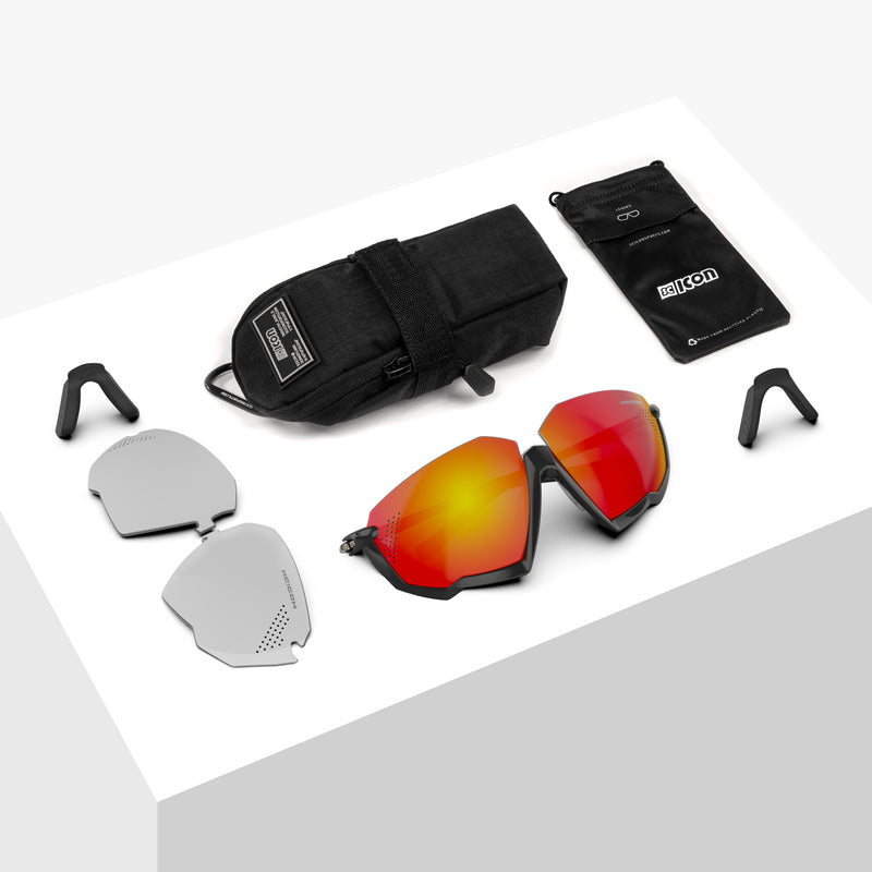 Scicon Aerojet Occhiali Ciclismo Nero/Rosso 2025