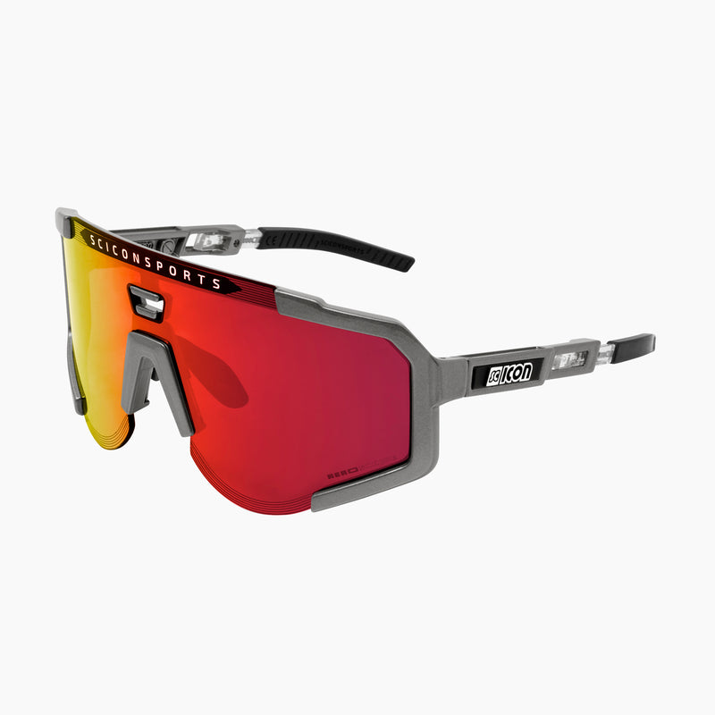 Scicon Occhiali Sportivi Aeroscope Antracite/Rosso
