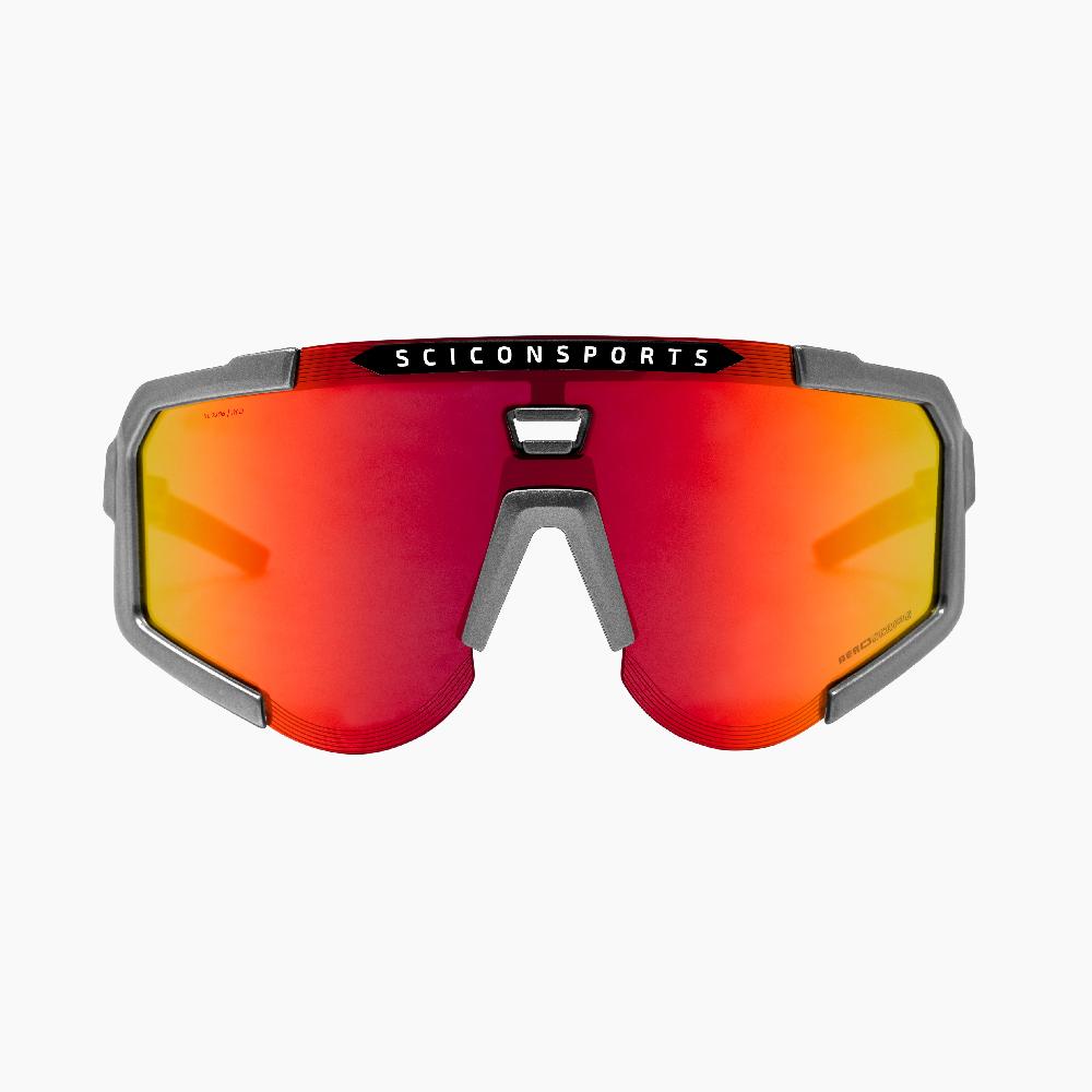 Scicon Occhiali Sportivi Aeroscope Antracite/Rosso Spedizione Gratuita