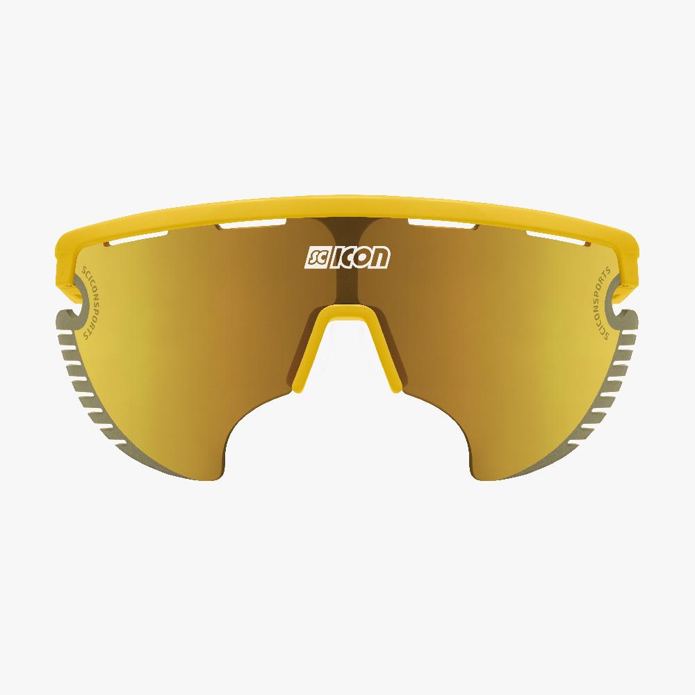 Scicon Occhiali Sportivi Aerowing Lamon Gialla/Lente Bronzo Specchiata Affare Del Giorno