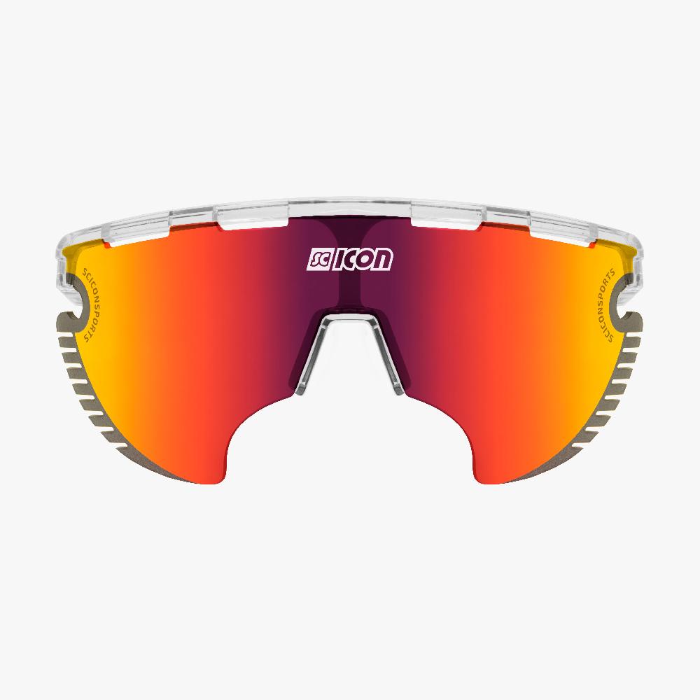 Scicon Occhiali Aerowing Lamon Cristallo/Lente Rossa Specchiata Vendita Economica