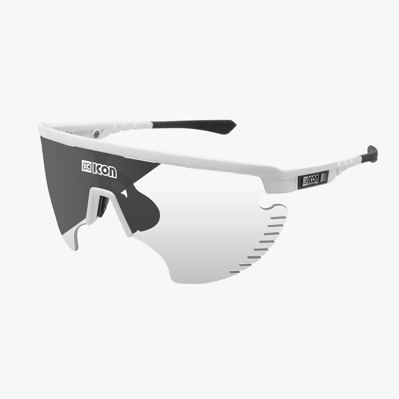 Scicon Occhiali Sportivi Aerowing Lamon Bianca/Lente Argento