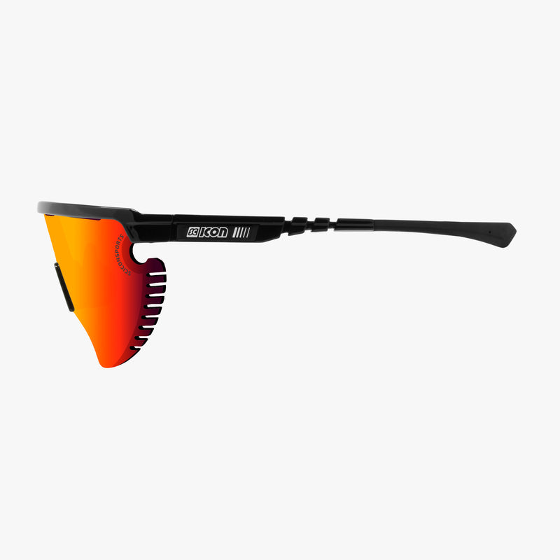 Scicon Occhiali Aerowing Lamon Montatura Nera/Lente Rossa Specchiata Nuovo