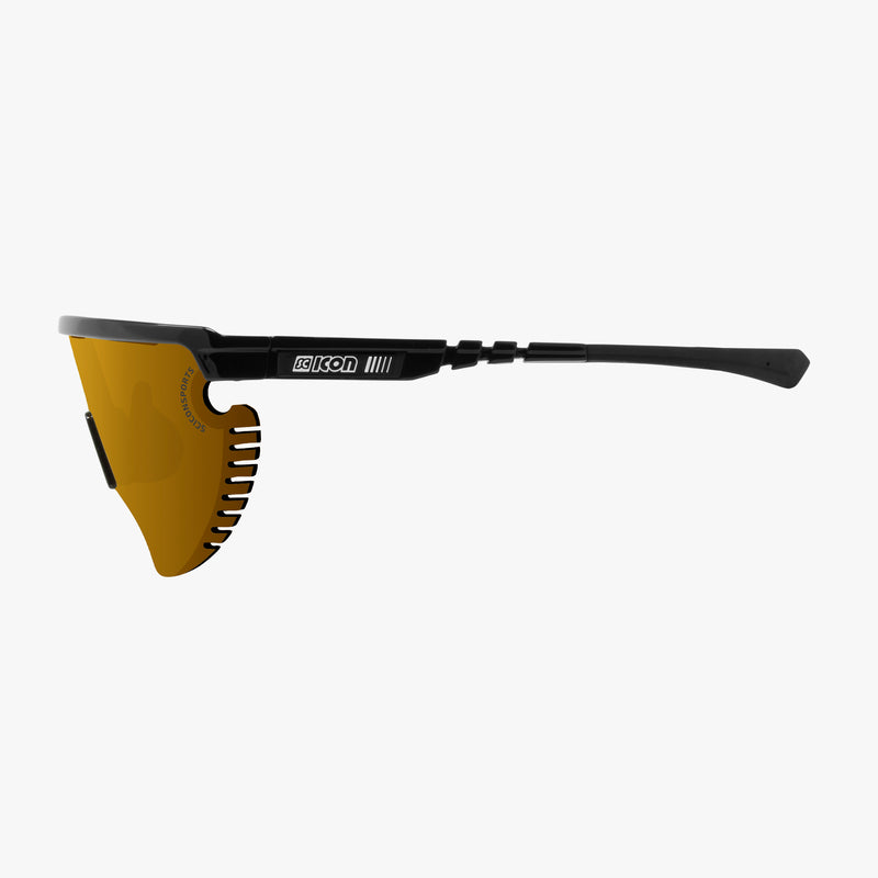 Scicon Occhiali Sportivi Aerowing Lamon Nera/Lente Bronzo Specchiata Prezzo Ridotto