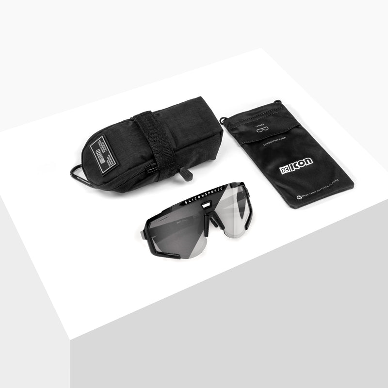 Scicon Occhiali Sportivi Aeroscope Nero/Argento Liquidazione