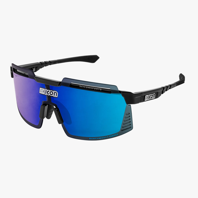Scicon Occhiali Sportivi Aerowatt Foza Nero/Blu