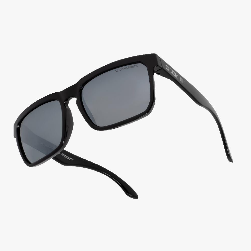 Scicon Occhiali da sole Gallio Nero/Argento Soddisfazione Garantita