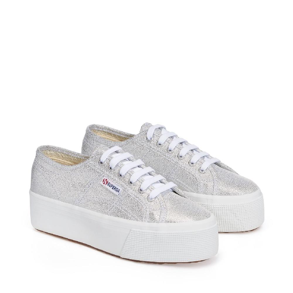 Superga 2790 PLATFORM LAMEGREY SILVER Liquidazione
