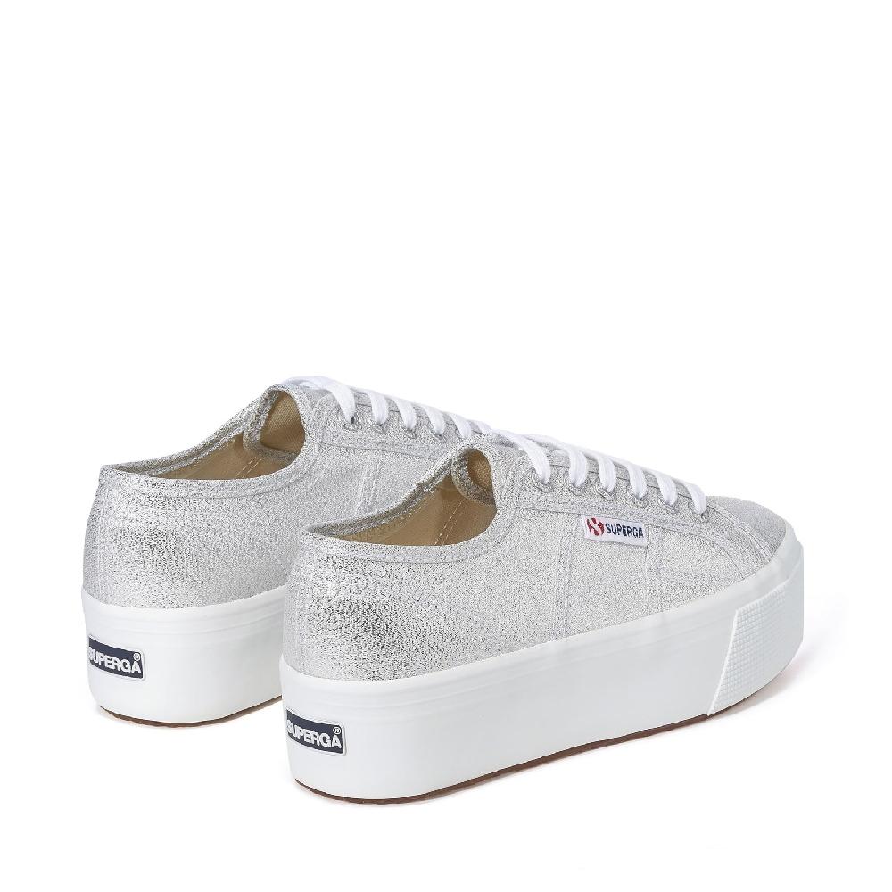Superga 2790 PLATFORM LAMEGREY SILVER Liquidazione
