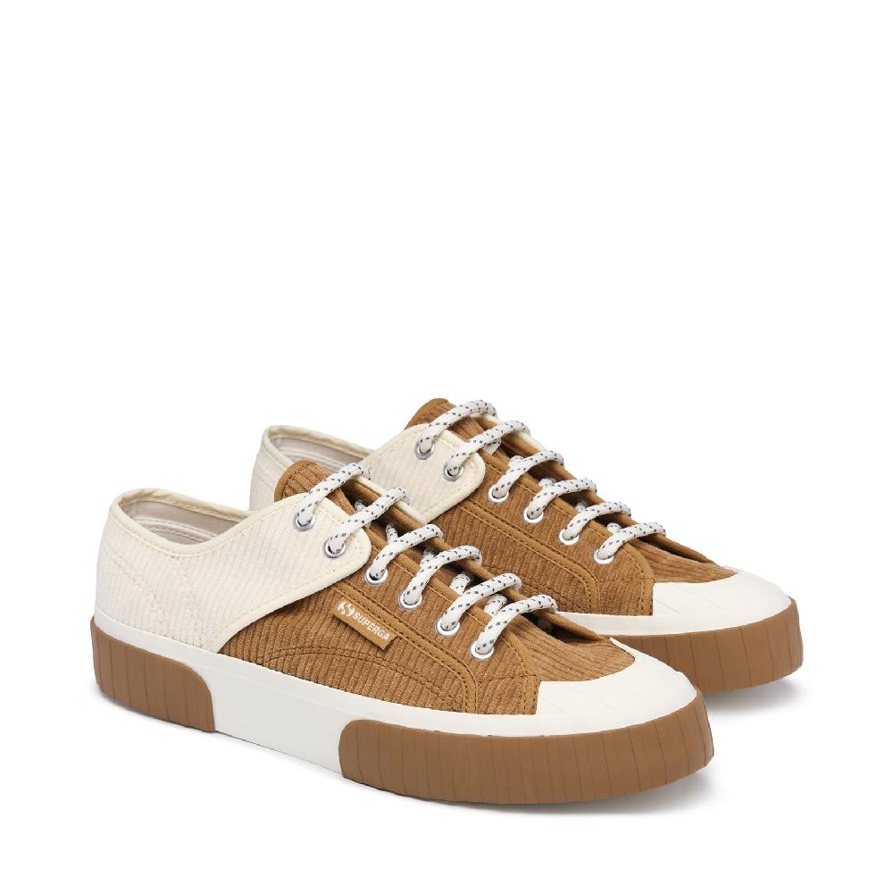 Superga 2630 PANELS CORDUROYDUON-WHITE AVORO Comprane uno, ottenene uno gratis