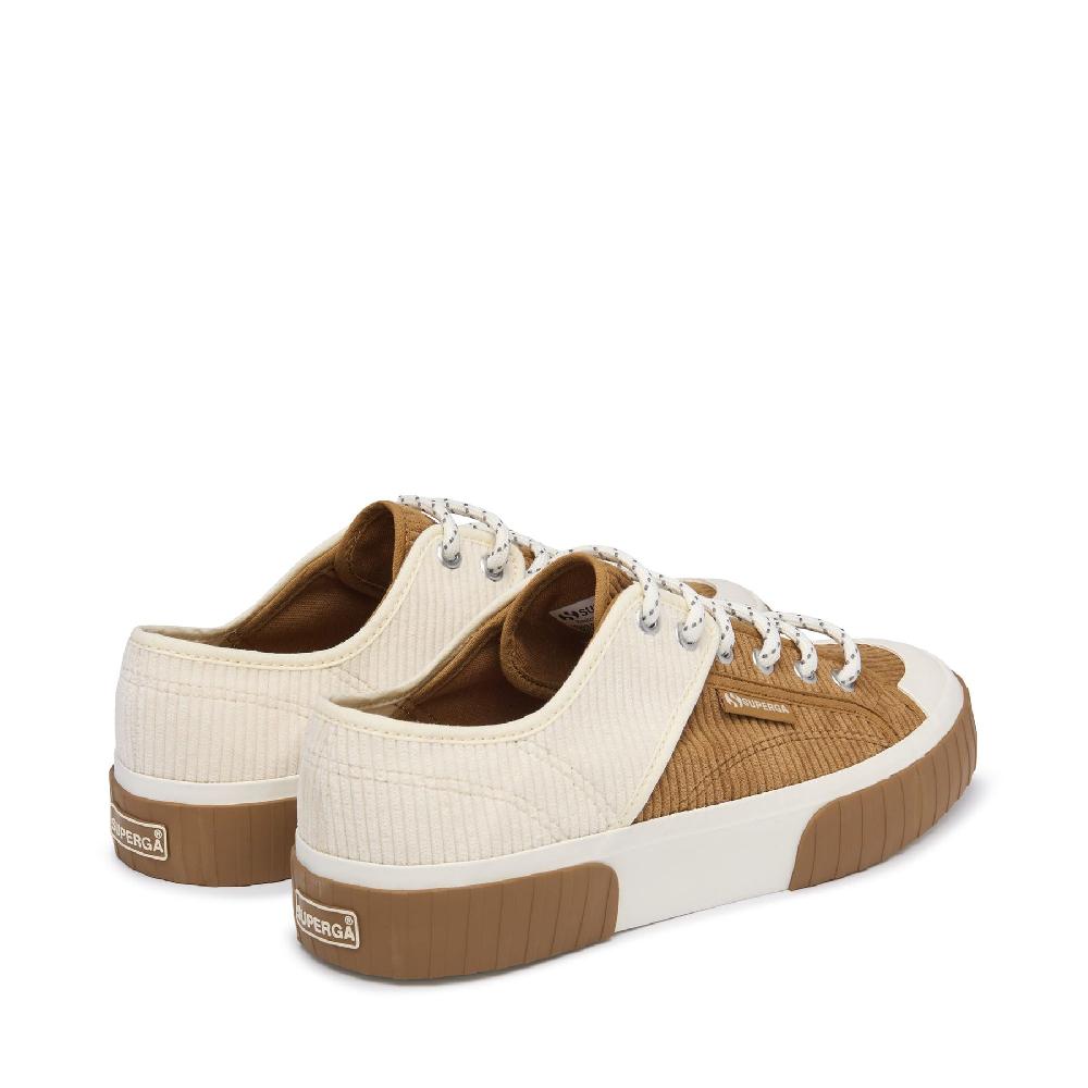 Superga 2630 PANELS CORDUROYDUON-WHITE AVORO Comprane uno, ottenene uno gratis