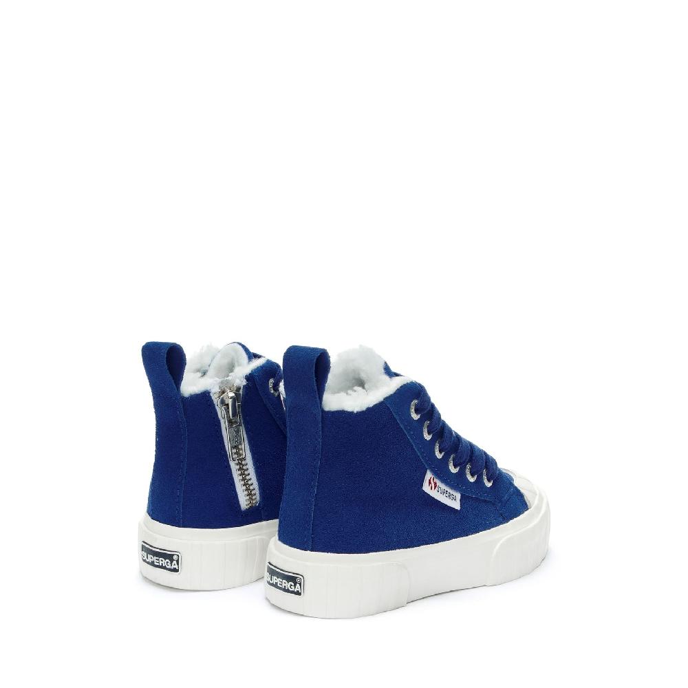 Superga 2696 KIDS STRIPE SUEDEBLUE ROYAL-FAVORIO Presa