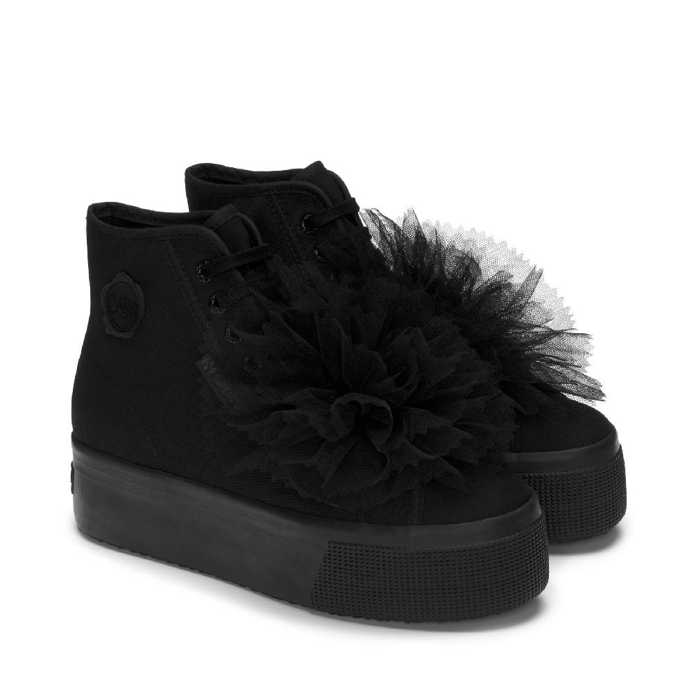 Superga 2708 HI TOP COCKADETOTAL BLACK Cyber Monday
