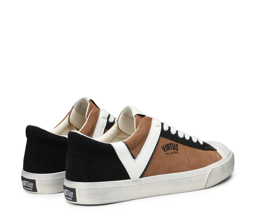 VIRTUS PALESTRE Rubby Low Suede Camel/Black I Più Venduti
