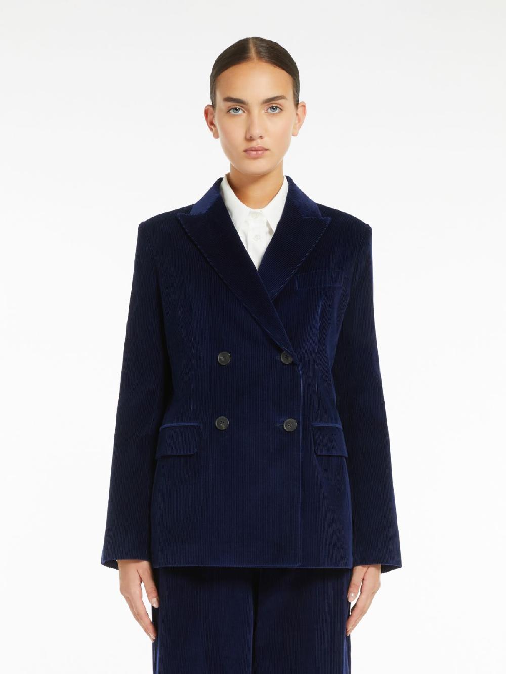 Weekend Blazer doppiopetto in velluto Saldi Di Fabbrica