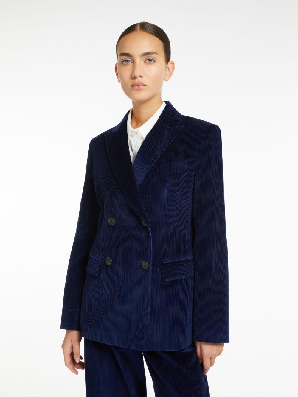 Weekend Blazer doppiopetto in velluto Saldi Di Fabbrica