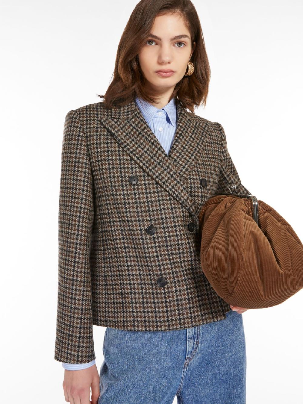 Weekend Giacca crop in mista lana Prezzo di fabbrica