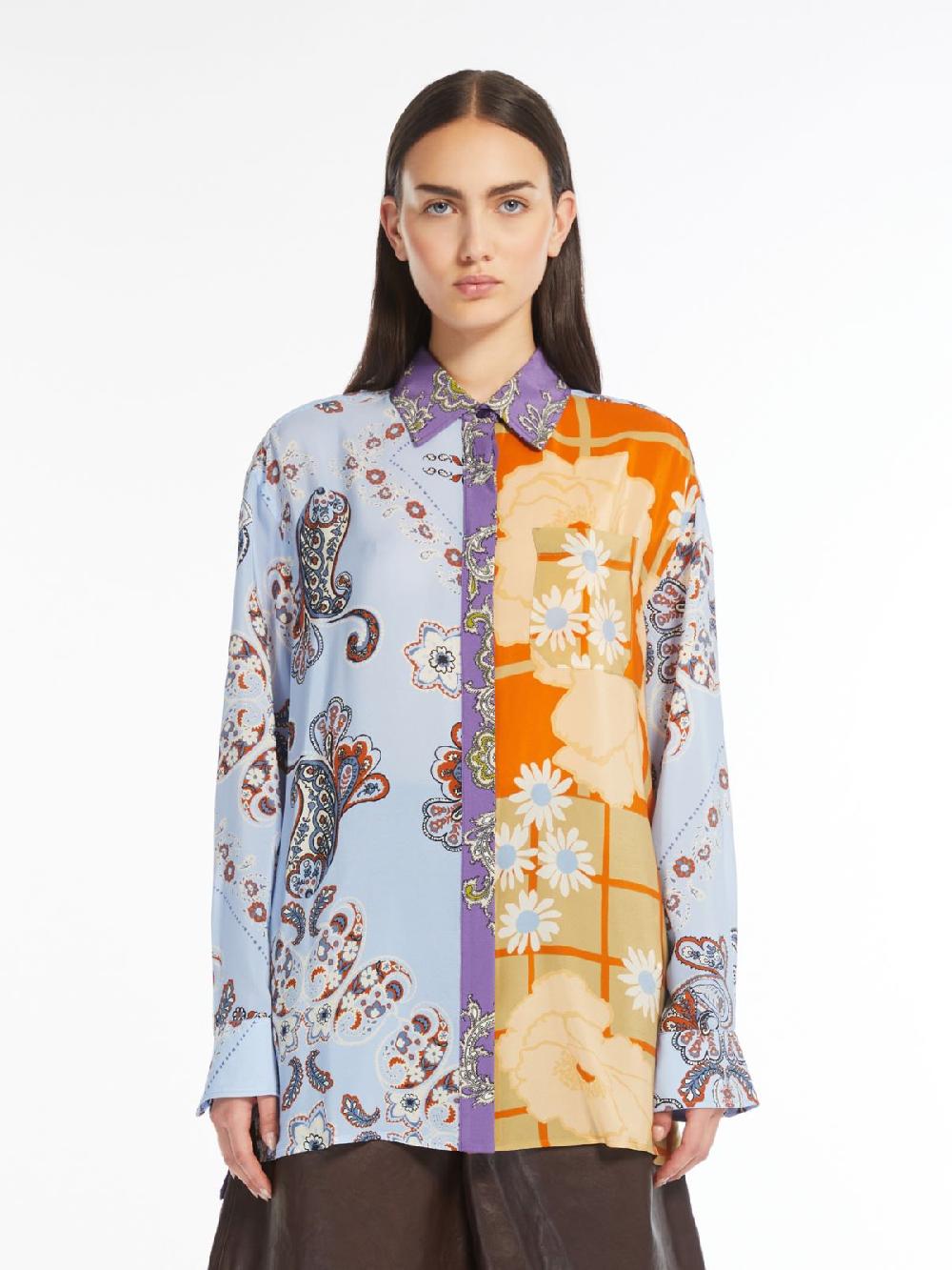 Weekend Camicia in crêpe de Chine stampata Negozi Online