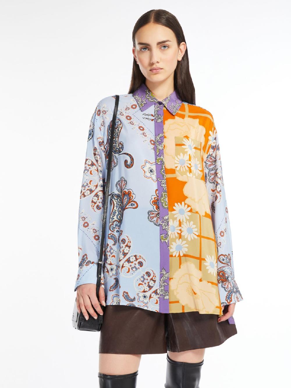 Weekend Camicia in crêpe de Chine stampata Negozi Online